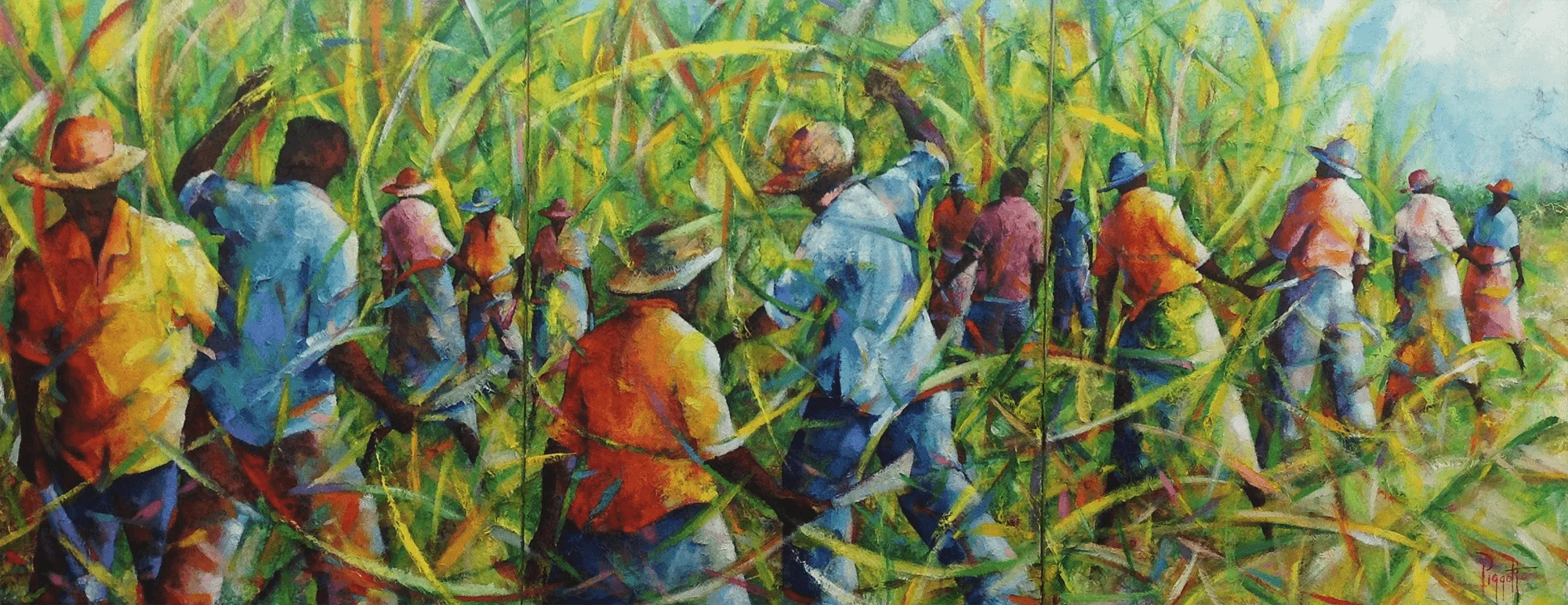 Sugar Warriors #2 by Rupert Piggott - Acrylic & mixed media on canvas