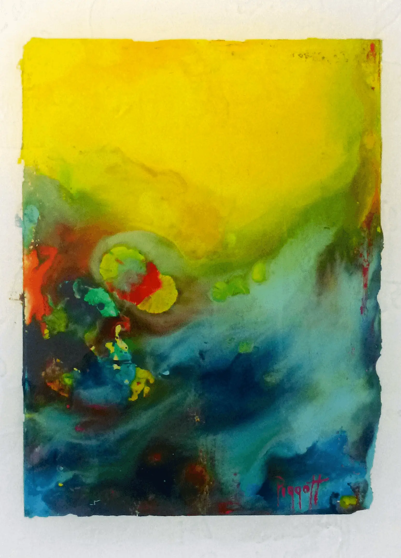 P.V NON-ID-0003 by Rupert Piggott - Acrylic & Resin on perspex