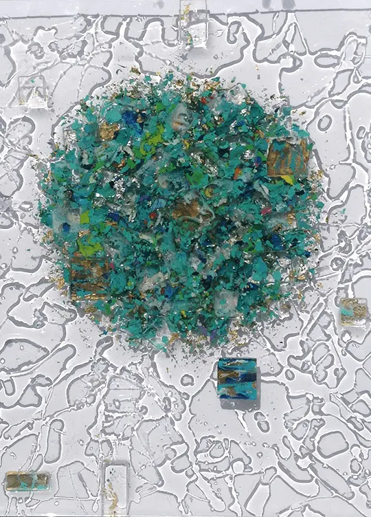 P.V Non-Id-PV-0006131913 by Rupert Piggott - Acrylic and Resin on canvas