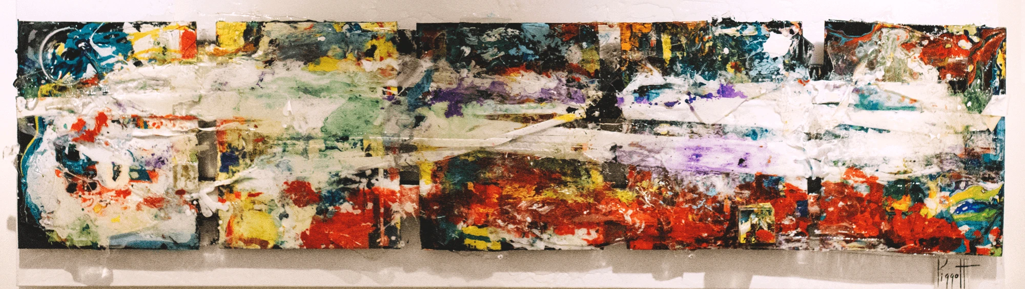 P.V Construct (series)-000996 by Rupert Piggott - Mixed media & Resin on canvas